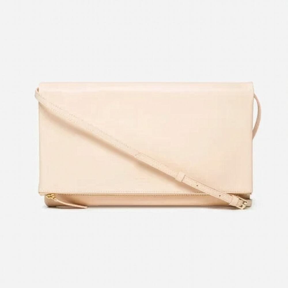 NIB Everlane The Foldover Crossbody Tan Bag